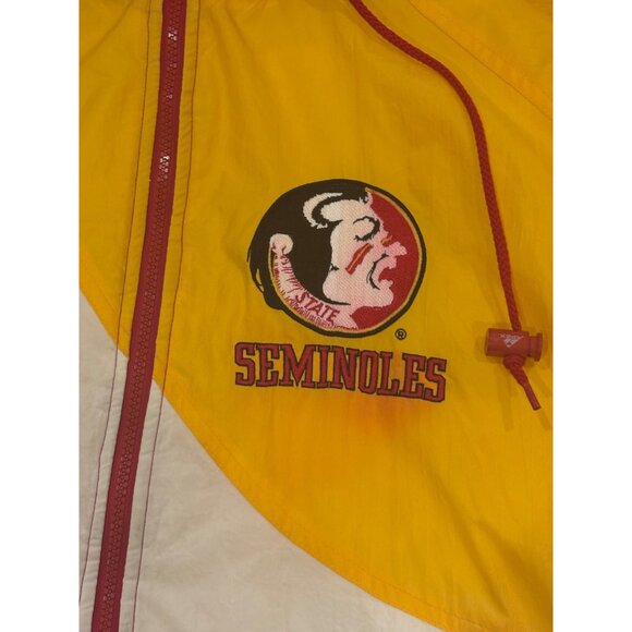 Vintage 90's Apex One Florida State Seminoles NCAA Hooded Puffer Jacket Men's XL - Picture 5 of 7